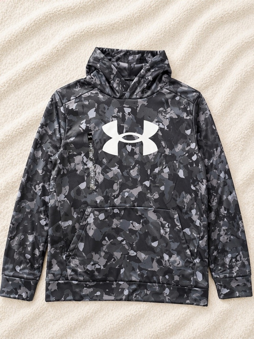Under Armour Youth Camo Hoodie YXL Gray Black Pullover